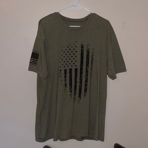 Until Valhalla Project- American flag shirt